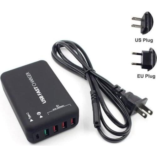 Multi-port QC 3.0 Smart Quick Charger USB Type-C Fast Charging Power Adapter For 5V 3.4A 9V 2.3A 12V 1.5A iPhone iPad Smartphone