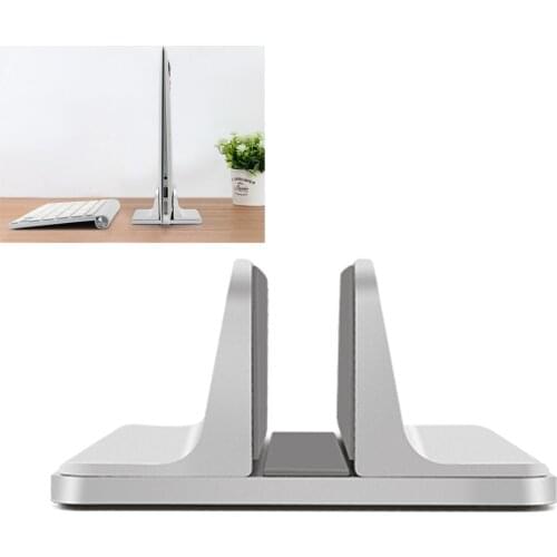 Vertical Laptop Stand Aluminum Thickness Adjustable Desktop Stand Cooling Stand Computer Stand for MacBook Pro Air