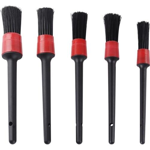 VODOOL 5pcs Car Detailing Brush Auto Cleaning Detailing Set Dashboard Air Outlet Clean Brush Tools Car Wash Accessories