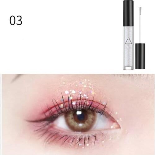1pcs Diamond Glitter Eyeshadow Women Makeup Nude Shimmer Liquid Eye Shadow Mineral Pigment Long-Lasting Cosmetics