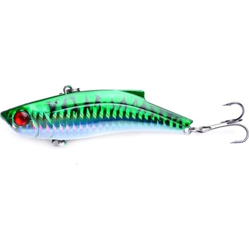 1PCS Sinking Fishing lures 8.7cm 26.7g VIB bait rattling Artificial Vibration Bass Vibe Rattle Hooks Baits pesca Wobbler