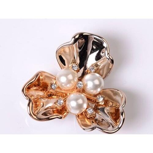 10 PCS Fashion Imitation Shell Pearl Flowers Connectors DIY Handmade Materials For Jewelry Making
