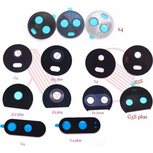 10pcs Original For Motorola Moto G4 G4 Plus G5 G5 G5S plus Z Z play Z2 play Z2 force E4 ack Rear Camera Glass Lens with sticker