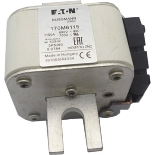 170M6115 1100A 690V Original Electric Power Bussmann Cutout Fuse HRC Fuse Type