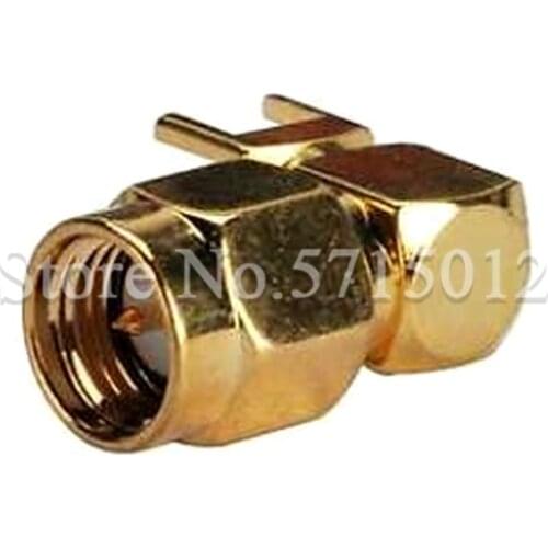 2PCS SMA-JWE Male Radio Frequency Antenna Pedestal SMA RF Connector Internal Thread Internal Needle 4 Pin Soldering PCB Board