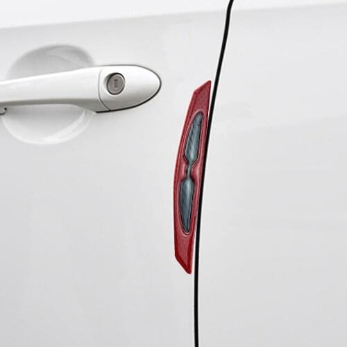 4pcs/Let Car Reflective Strips Carbon Fiber Guard Stickers For Kia Rio K2 K3 K5 K4 KX3 Ceed Cerato Soul Forte Sportage R SORENTO