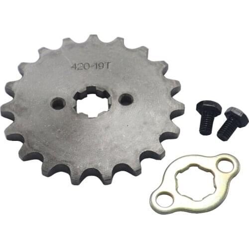 420 Chain 19T 17mm 20mm Front Engine Sprocket Cog Fit for Motorcycle ATV Gokart 50cc 70cc 90cc 110c 125cc Pit Dirt Bike