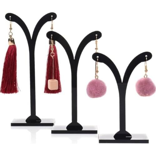 70% Hot Sale 3Pcs Crotch Earring Ear Studs Jewelry Rack Display Stand Storage Hanger Holder