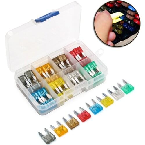80Pcs Auto Car Blade Fuses Assortment Kit Standard ATC/ATO Blade Fuse For Car Automotive Boat Truck 2/5/7.5/10/15/20/25/30AMP