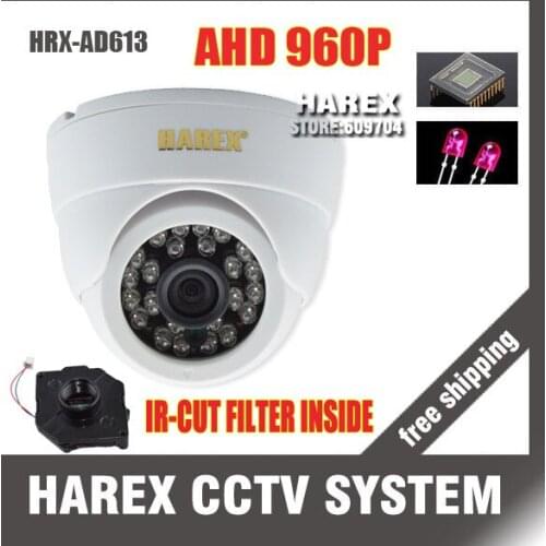 AHD CMOS with IR-Cut filter 36pcs leds Camera 1.3MP 960P Indoor CCTV Security Camera, free shipping