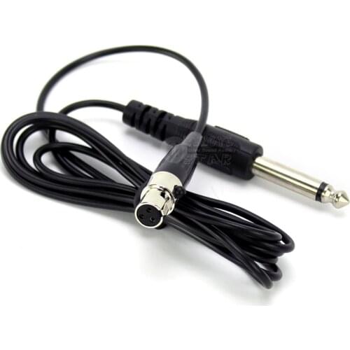 TA3F Mini XLR 3 Pin to 6.35mm 1/4" Jack Guitar Audio Cable Instrument Wire For AKG Wireless PR4500 PT450 SR470 PT470 SR420 PT420