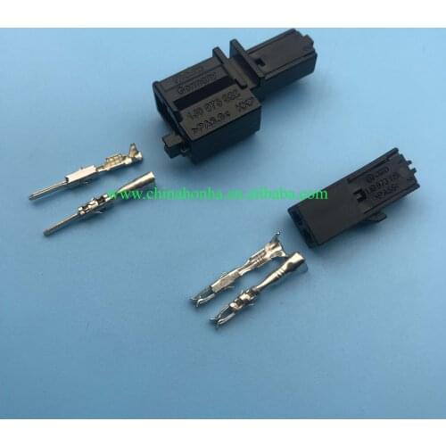 2Pin male female Auto connector 1J0 973 332 A and 1J0 973 119 Car microphone plug,Auto door plug for car ect