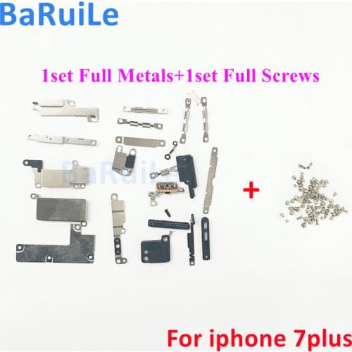 BaRuiLe 2sets Full screws For iPhone 6 6S 7 8 Plus Accessories Inside lcd screen battery home button Small Metal Bracket Shield