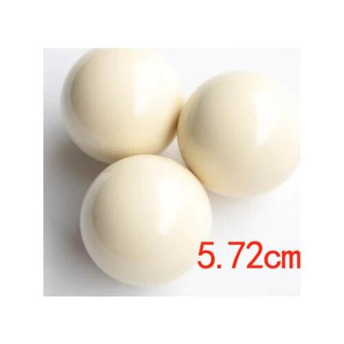 Free shipping 2pcs/lot Domestic Single Billiards Pool White Ball 57.2mm 2 1/4 Resin White Cue ball American Large Ball