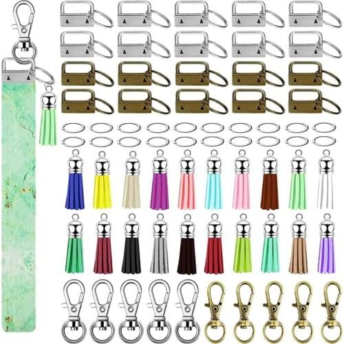 Key Fob Hardware Set With Tassels, Suitable For All Kinds Of Belts, Suitcases, Bags, Ribbons, Handmade Web-ABUX