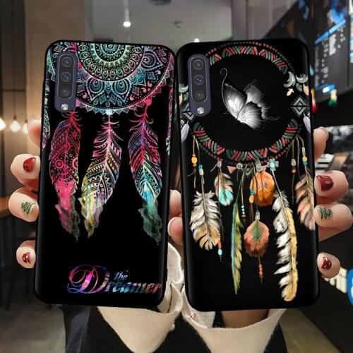 Soft Phone Case for Fundas Samsung A51 A71 A21S A10 A20 A30 A40 A50 A70 A6 A7 A8 A9 Plus 2018 Retro Dreamcatcher Mandala Cover
