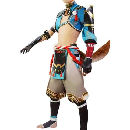 Gorou Cosplay Game Genshin Impact Costumes Men Tops Armor Pants Skirts Adult Anime Accessories Sets Halloween Clothes Rock