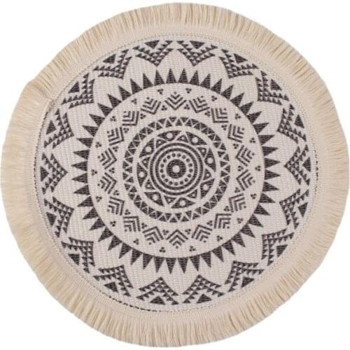 Nordic Anti Scald Woven Household Western Food Mat For Dishes Bowls Tables Cups Heat Insulation Pad