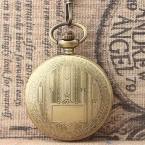 Hot Sell Steampunk Classic Bronze Skeleton Mechanical Pocket Watch White Roman Dial Flip Pocket Watches wholesale