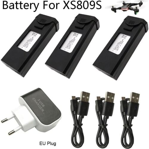 Lipo Battery for TIANQU VISUO XS809S XS812 drones Accessory 3.7V 1800mAh battery RC toys parts wholesale