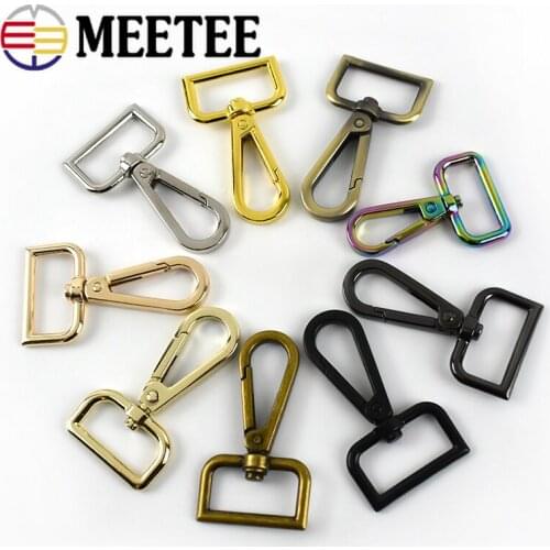 10/30pcs 16/20/25/32/38mm Bag Metal Buckles Dog Collar Webbing Hangers Lobster Clasps Swivel Trigger Snap Hook DIY Accessories