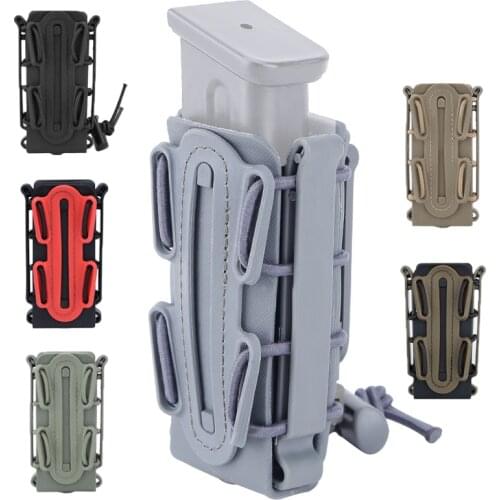 New 9mm Molle Pistol Military Magazine Pouch Holster with Belt Clip Shell Hunting Shooting Rifle Fastmag Pouches