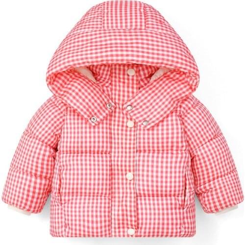 2021 Autumn Winter Children Coat Thicken Hooded Jacket Warm Baby Girls Jackets Plus velvet Kids Outerwear Boys Snowsuit Overcoat