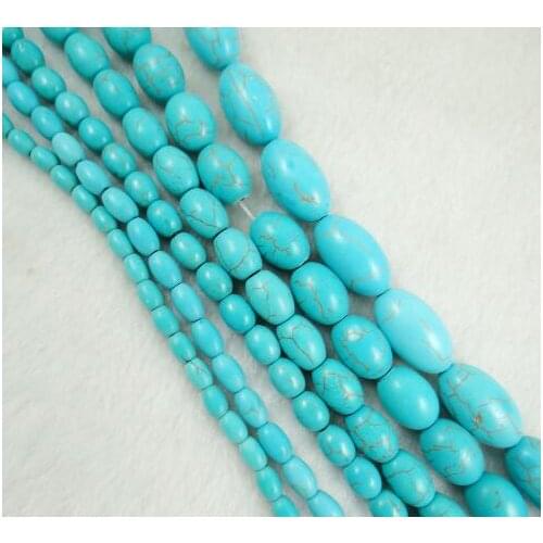 Natuursteen Ovale Turquoises beads Handmade pendant for DIY Jewelry making necklace Bracelet Accessories
