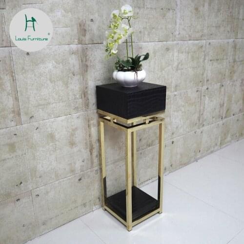 Louis Fashion Plant Shelves Furniture Stainless Steel Flower Rack Simple