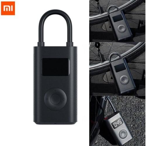 Original Xiaomi Mijia Portable Smart Digital Tire Pressure Detection Electric Inflator Pump for Bike Motorcycle Car Football