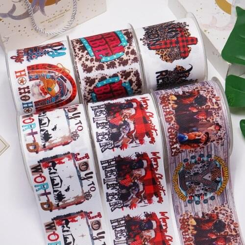 DIY Handmade Materials Printed Grosgrain Ribbon 50 Yard Per Size 58112