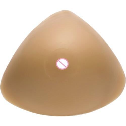 Self-adhesive Silicone Breast One Pair Fake Boobs Pocket Bra Pad Insert Swim Breast Form Enhancer Inserts Triangle Ajusen
