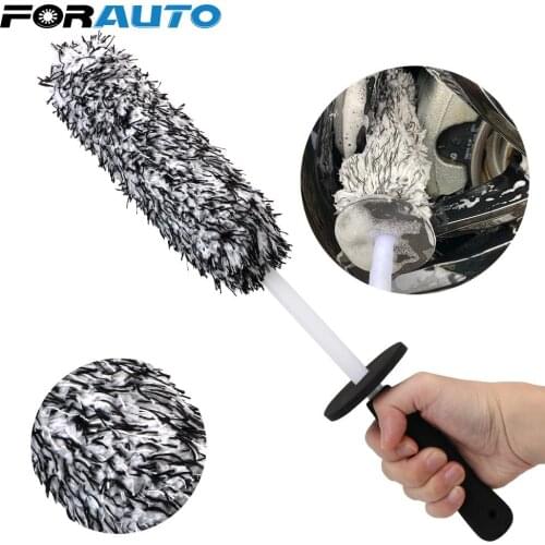 Wheel Tire Brush Dust Remover Universal Tire Cleaning Tools Car Washing Non-Slip Handle Car Cleaning Brush