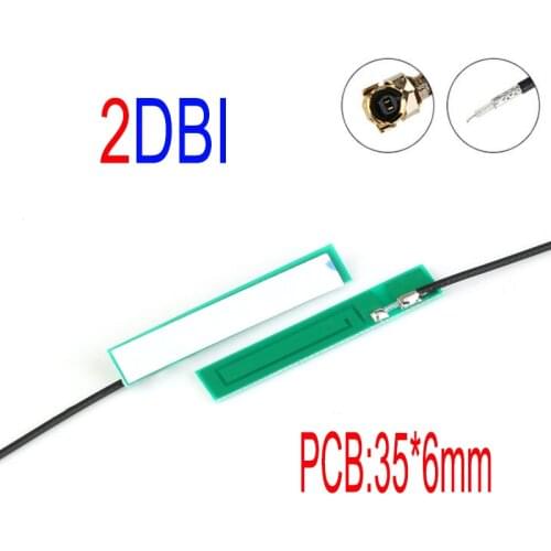 Sim800 3G Built IN Circuit Board Antenna GSM/GPRS/WCDMA 1.13 Line 12cm Long IPEX Connecto 2DBI PCB Small Antenna Sim800
