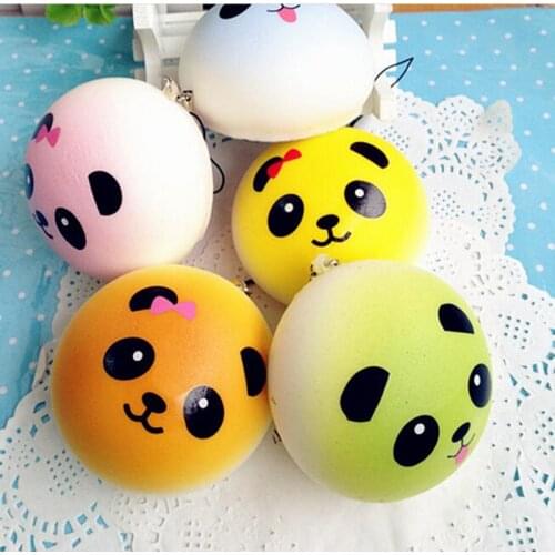 Cute Panda Kawaii Buns Bread Charms Key/Bag/Cell Phone Straps Bag Parts & Accessories 4cm Car Styling Decoration
