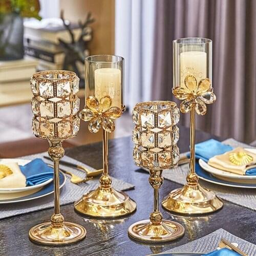 Wedding Centerpieces Christmas Decorations For Home Glass Candle Holder Candelabros Decoracion Hogar Moderno Candlestick