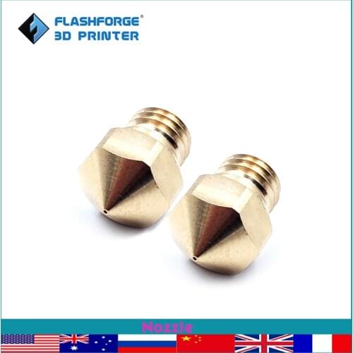 Flashforge 0.4mm Universal Nozzle for Dreamer Finder Inventor Creator Pro Guider 2 Dreamer NX Normal Guider 2S Replacement Parts