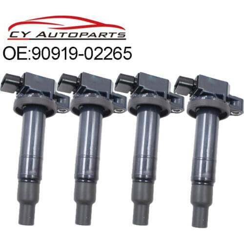 YAOPEI 4PCS Ignition Coil 90919-02265 90919-02240 For TOYOTA YARIS RACTIS PRIUS C / VIOS / LIMO / COROLLA