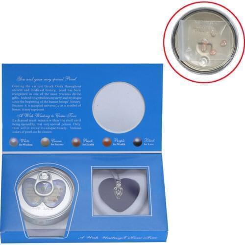 Pearl of Love Natural Wish 5 Pearls Pendant Necklace Charm Necklace Gift Box Fashion Women Jewelry Lucky Gift DIY Jewelry