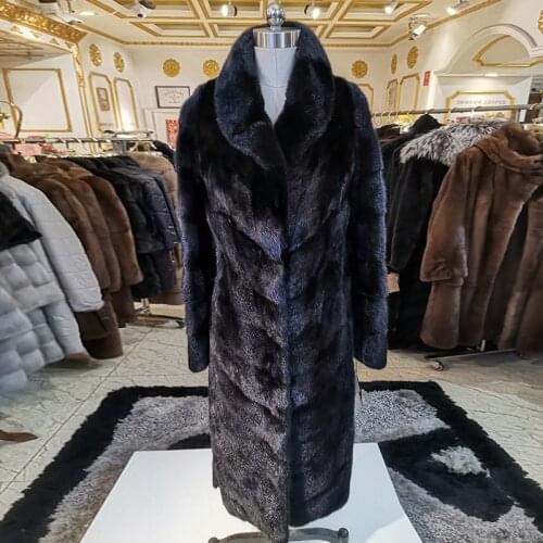 2020 winter real mink fur coat woman fashion mink fur coat High grade real mink fur coat Casual winter coat women fur