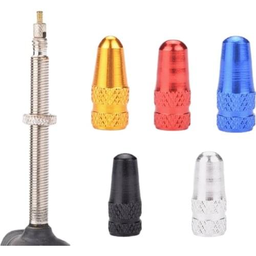 Aluminum Alloy Road MTB Track Racing Bike Tube Tyre Bicycle Tire Wheel FV French Valve cap Valve Caps 4 colors