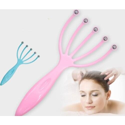 1PC Head Massager Neck Massage Five Finger Scalp Stress Relax Pain Relief Head Health Care