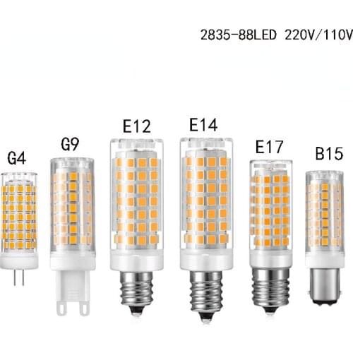 10pcs G4 G9 E12 E14 No Strobe Ceramic 88 Lamp Depth Dimming 6W Highlight Led GenOptics Aura Essence AC 220V No Strobe
