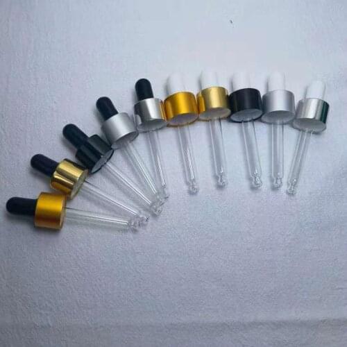 18/410 Dropper Cap 50ml 60 ml 100ml 30ml 4 oz 1oz 2 oz Frosted White Rose Gold Pink Cosmetic Eye Bamboo Glass Dropper Bottle