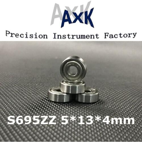 2021 Time-limited Real S695zz Abec-3 (10pcs) 5x13x4mm Stainless Steel Ball Bearings S695z S619/5zz