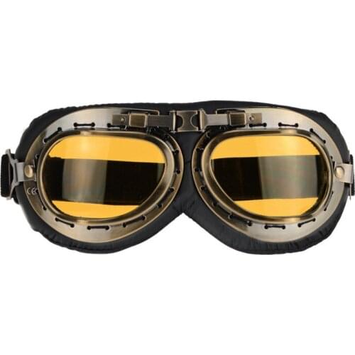 2021 Vintage Style Motorcycle Gafas Motocross Moto Goggles Scooter Goggle Glasses Aviator Pilot Cruiser