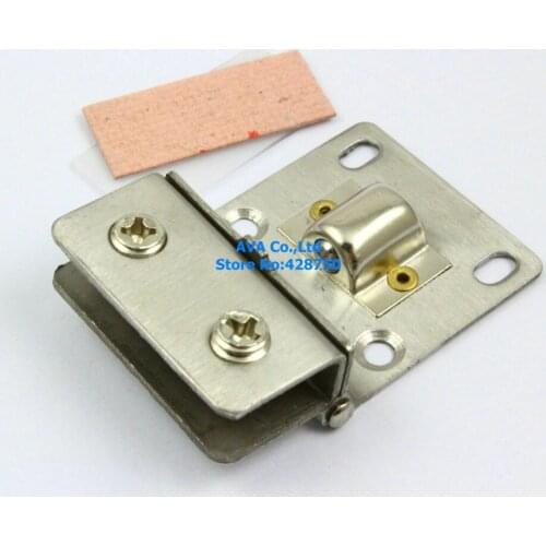 4 Pieces Cabinet Glass Pivot Door Hinge Clamps For 4-8mm Glass Door