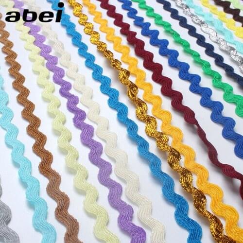 8mm 20yards Multi Colors Zig Zag Lace Trimming Terylene Ribbon For Wedding DIY Handmade Patchwork Craft Decoration