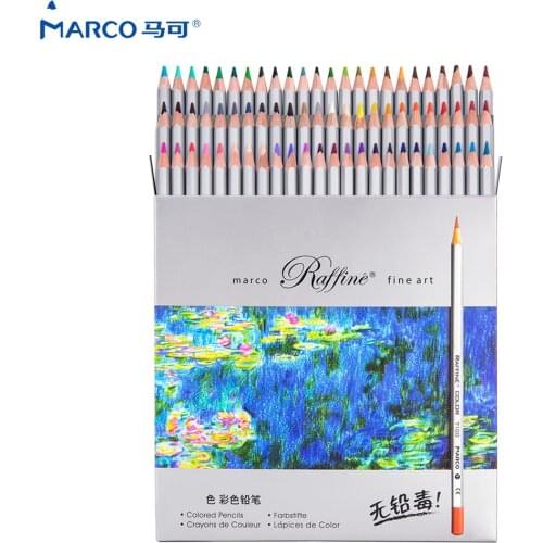 Andstal Marco Raffine 24/36/48/72Colors Non-toxic Color Pencil lapis de cor Professional Oil Colored Pencils for School Supplies