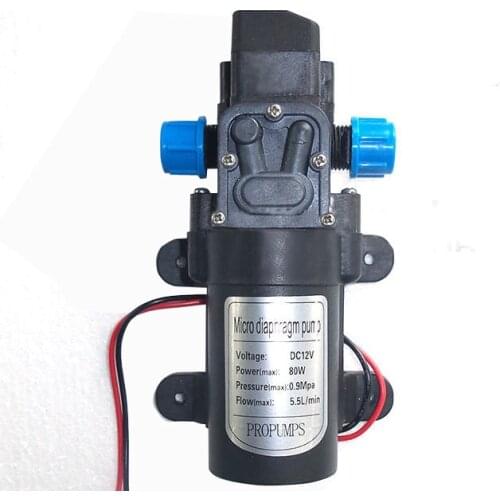 Free shipping 12V 80W micro diaphragm pump discharge pressure backflow 0142 thread water pump wash car
